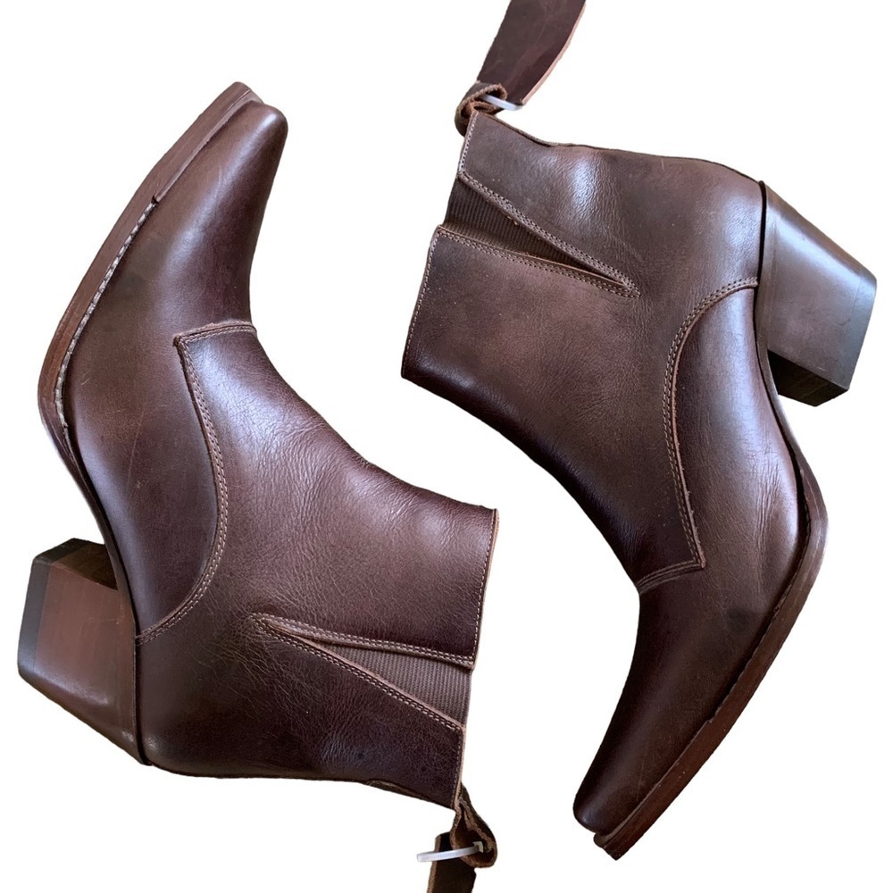 Tucson Genuine Leather Havana Boots Size 7.5 Color Rustico Cafe NWT No Box